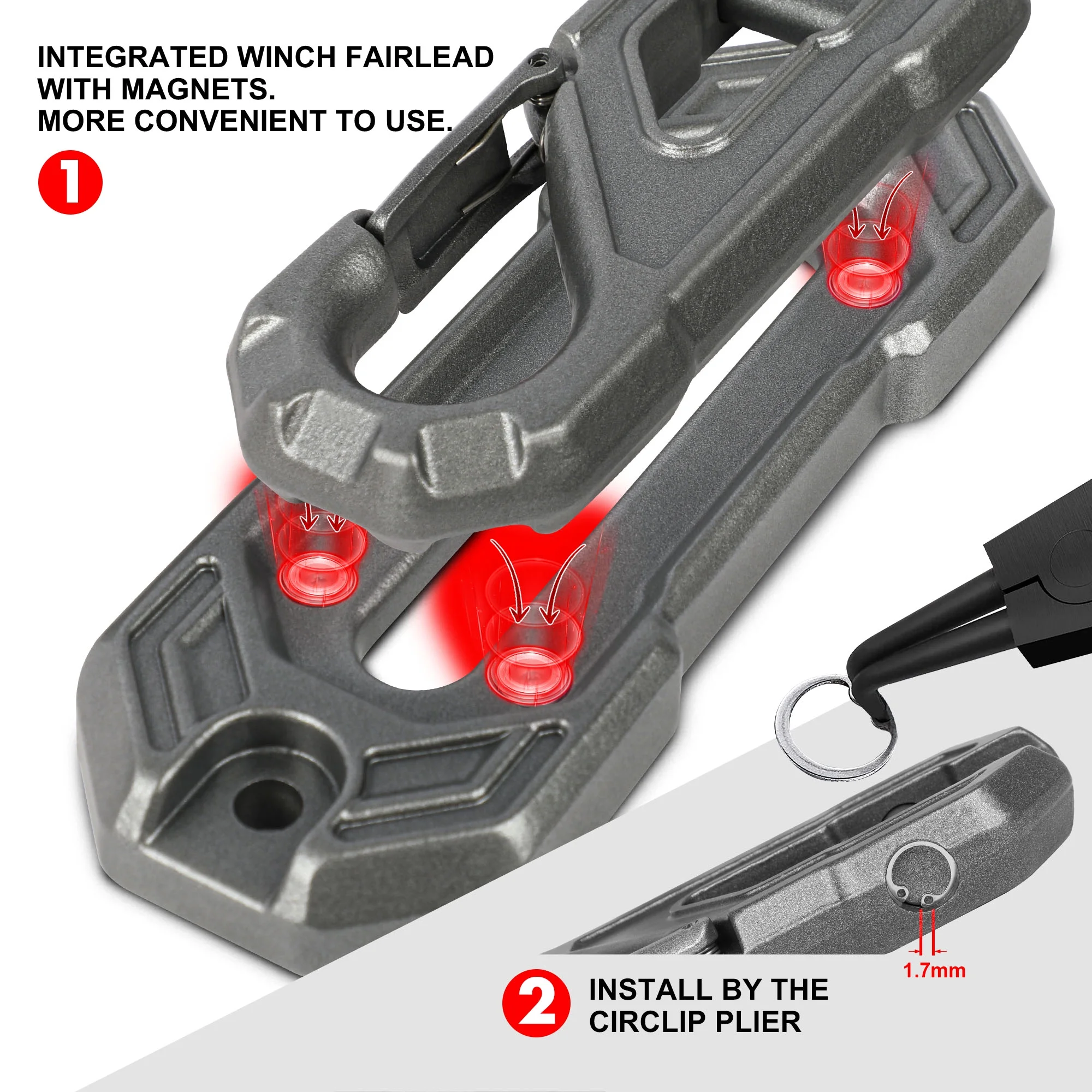 X-BULL Electric Winch 13500lb Load Capacity 12V DC Power Towing Truck Off-Road 2 in 1 Wireless Remote