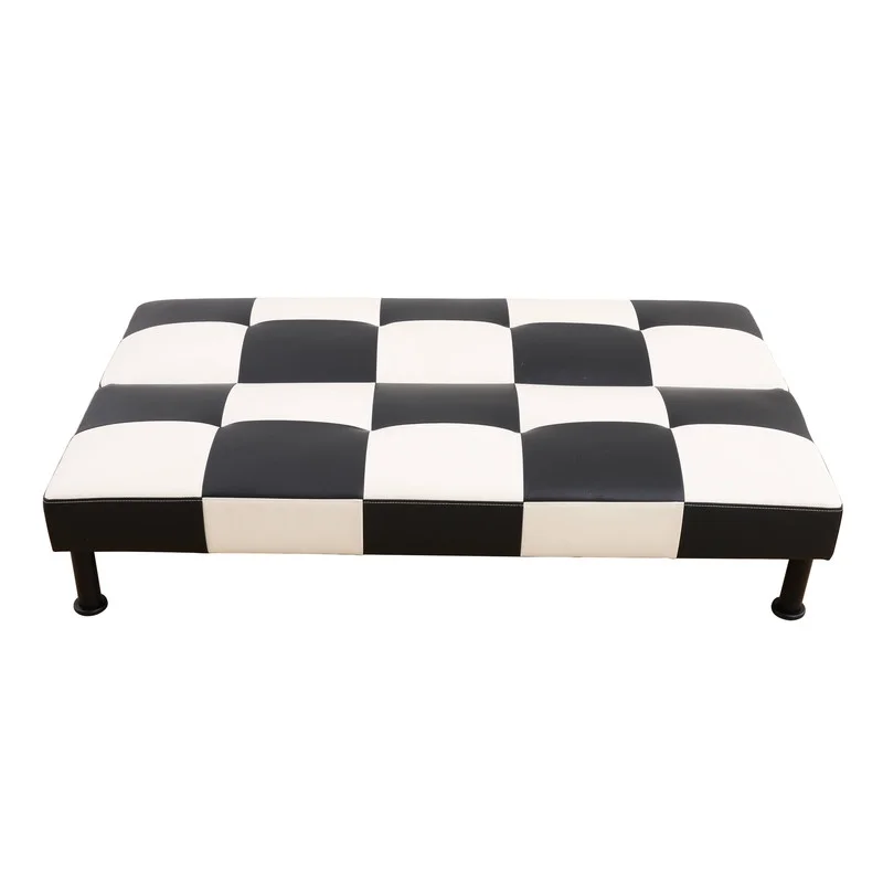 Couches for Living Room Upholstered Convertible Folding Futon Sofa Bed Modern Small Faux Leather Sleeper Sofa Love Seat for Bedroom, Apartment, Black